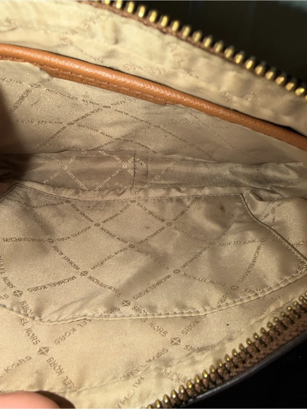 Michael Kors Brown Signature Crossbody Bag